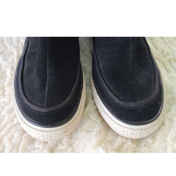 Converse All Star Women's Black Suede Fur Lined Chuck Taylor Boots Size 5 - Picture 4 of 9
